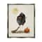 Stupell Industries Halloween Black Bird Witch Framed Floater Canvas Wall Art